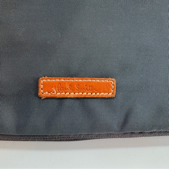 Paul Smith 3Way Briefcase Backpack Men’s Business Bag Khaki Nylon Leather - Picture 2 of 8